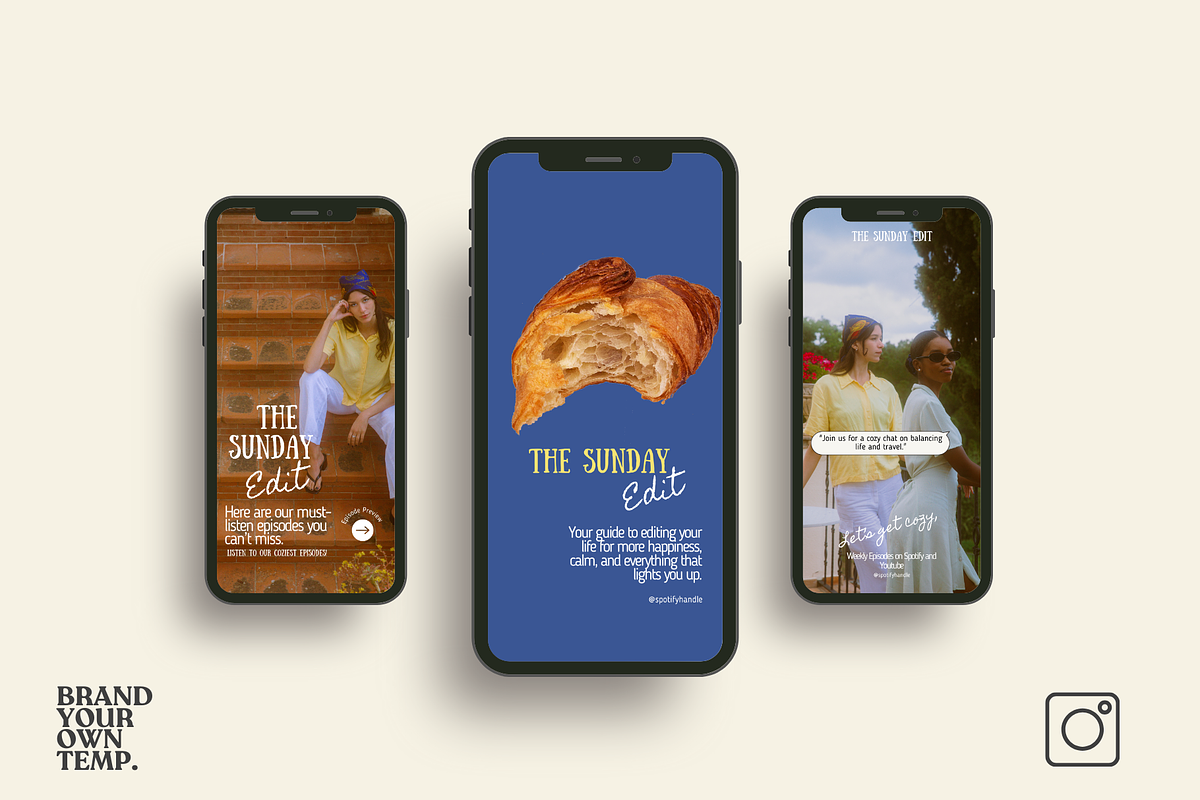 Podcast Canva Templates for Insta, a Social Media Template by BYOTstudios (Photo 8 of 10)