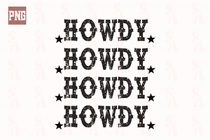 Howdy Sublimation Design PNG