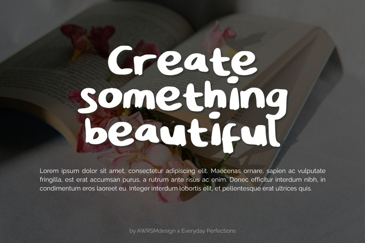 Tavreno | Bold Handwriting Font, a Handwritten Font by Everyday Perfection (Photo 5 of 5)