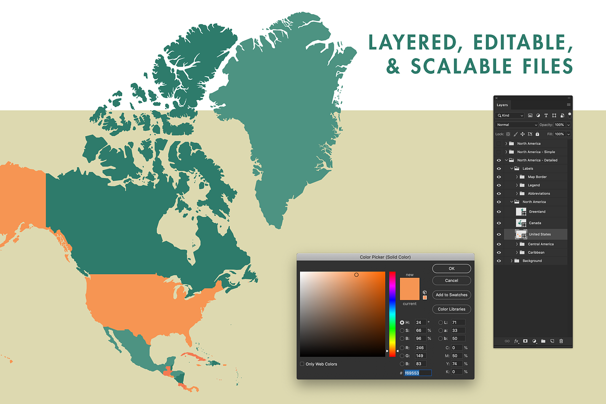 North America Maps Collection, a Graphic by Ben Buysse (Photo 3 of 8)