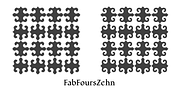 FabFours, a Symbol Font by Ingrimayne Type (Thumbnail 10 of 11)
