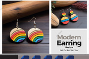 Rainbow Earring SVGs 251, a Graphic by AtacanDigital (Thumbnail 2 of 2)