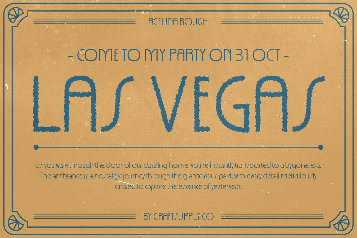Acelina Rough, a Sans Serif Font by Craft Supply Co. (Photo 3 of 8)