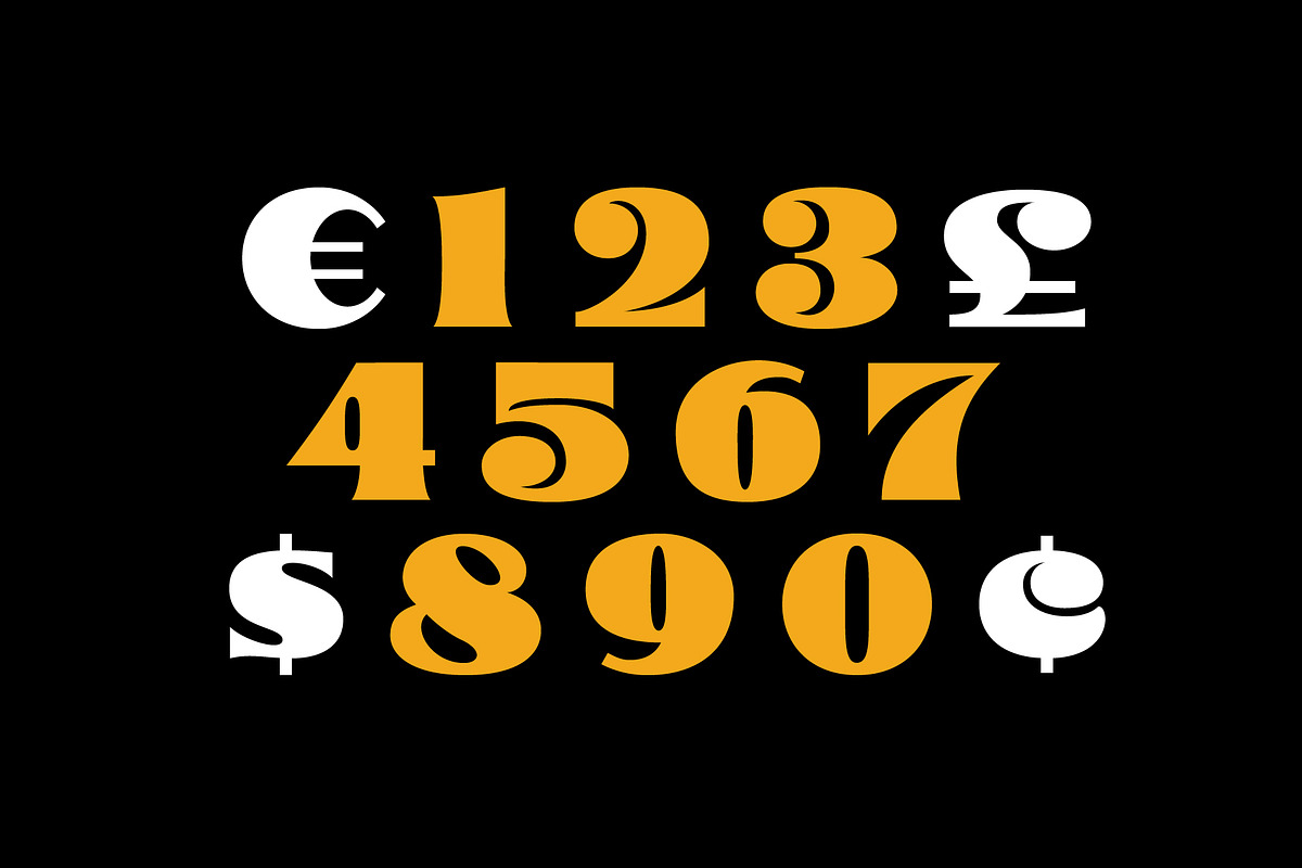 Glodok font preview 8