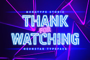 Neonstar - Night Light Display, a Sans Serif Font by Mokatype Studio (Thumbnail 10 of 10)