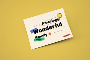 Family Greeting Card Template