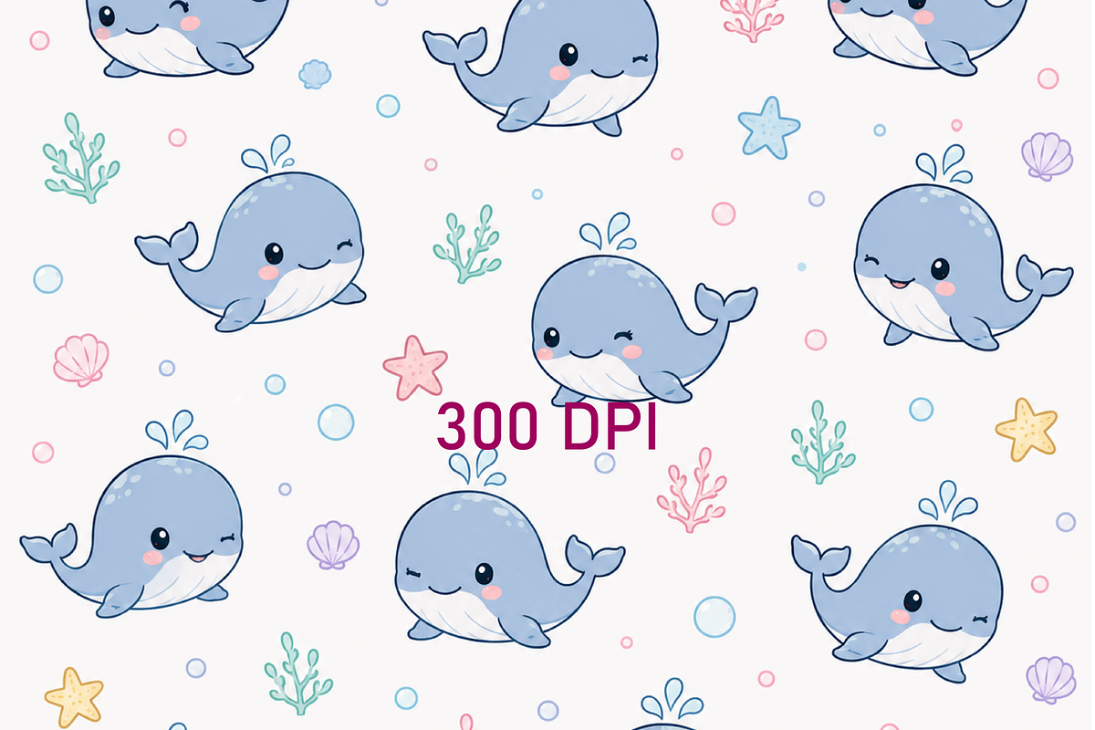 Seamless Kawaii Digital Paper, a Texture Graphic by Printable Design Store (Photo 2 of 4)