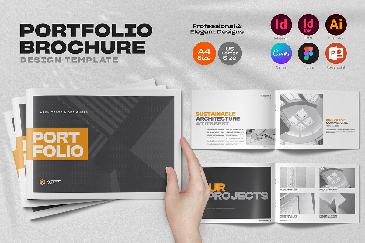 Portfolio Brochure Canva Template v7, a Brochure Template by Miyaji75 (Photo 1 of 13)