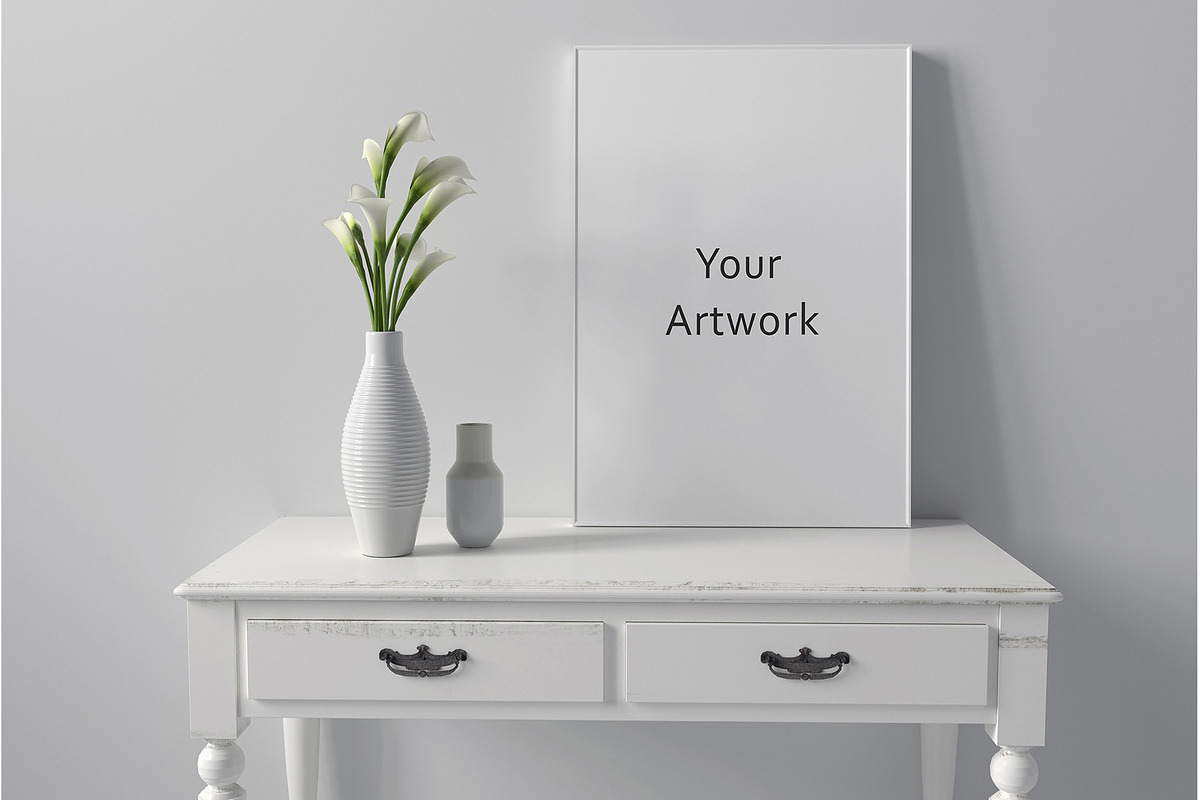 Poster Frame Mockup, a Print Template by Designrepos