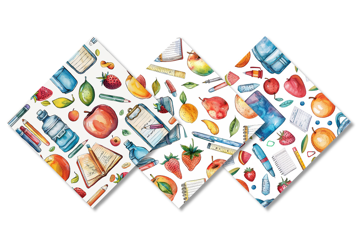 School Days Seamless Patterns, a Pattern Graphic by Canvas Craft (Photo 6 of 6)