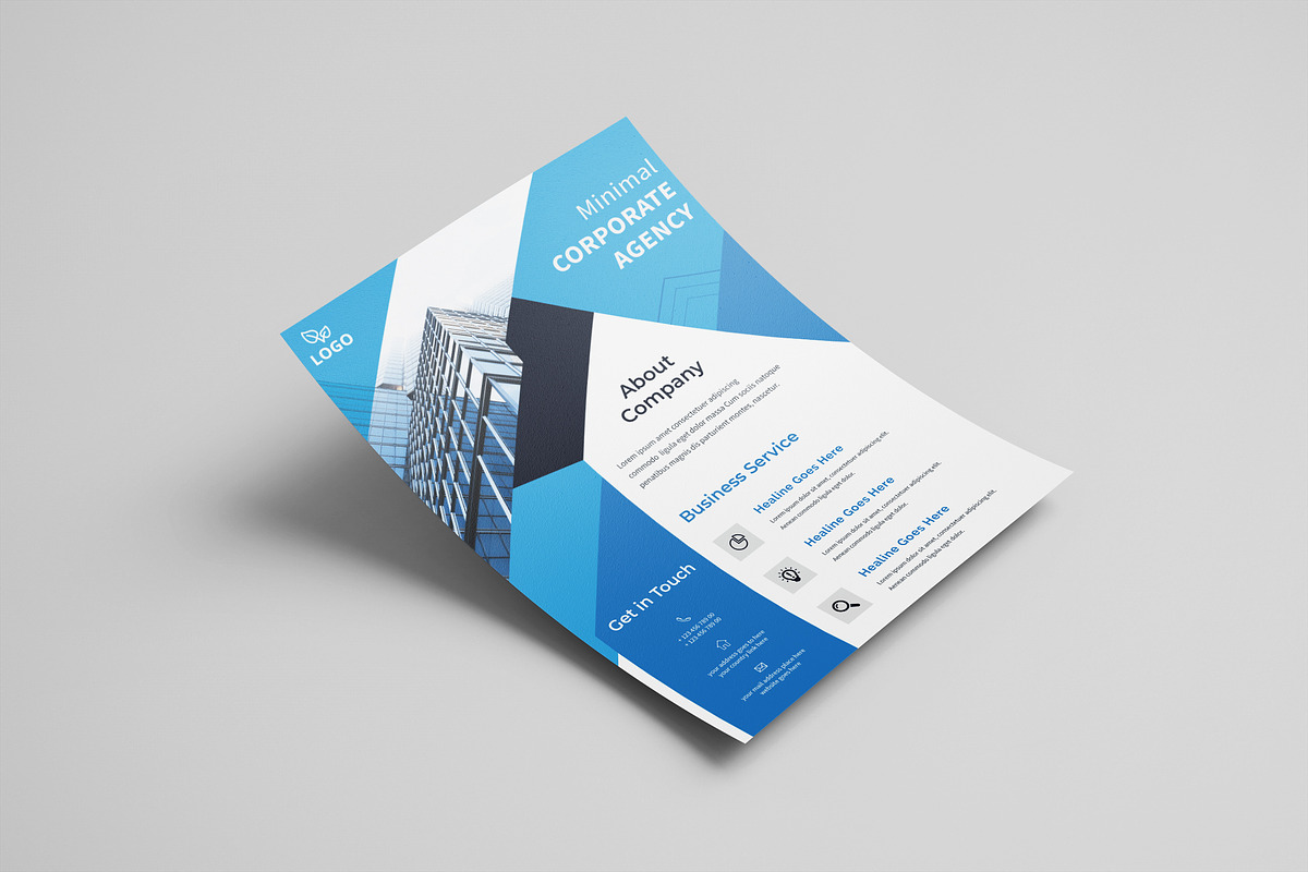 Corporate Business Flyer Template, a Flyer Template by UI_Expert (Photo 1 of 3)