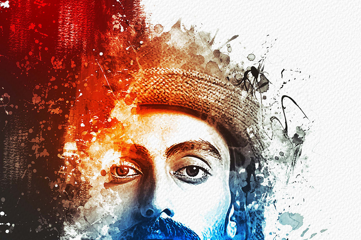 Mixed Media Art Watercolor Effect, an Action Add-On by MRI STUDIO (Photo 13 of 17)