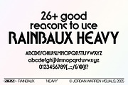 JWV - RAINBAUX, a Sans Serif Font by Jordan Warren Visuals (Thumbnail 10 of 13)