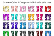 Family Welly Boots Collection, an Object Illustration by JT Digital Studio (Thumbnail 7 of 11)