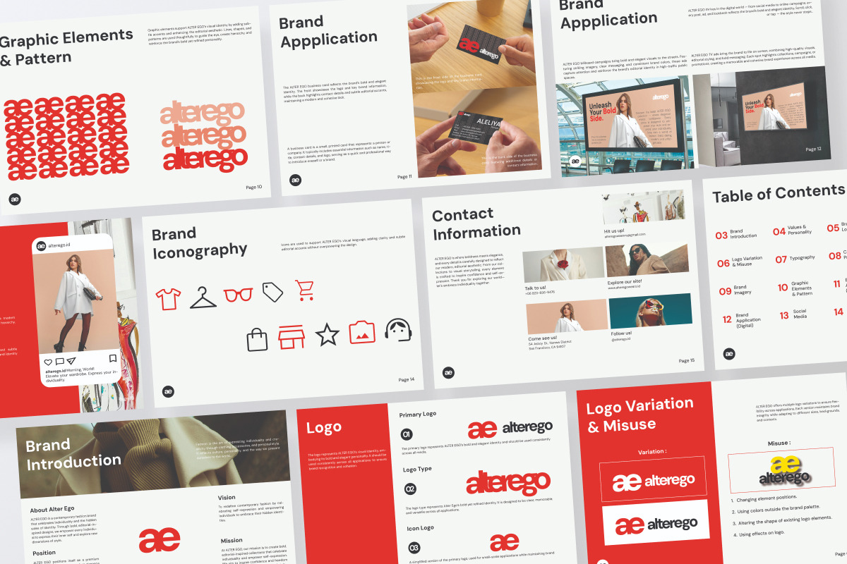 Alter Ego - Fashion Brand Guidelines, a Magazine Template by productype1 (Photo 5 of 6)