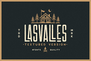 Las Valles Textured Typeface