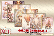Golden Christmas-2 Junk Journal, an Object Illustration by CraftArtStory (Thumbnail 3 of 6)