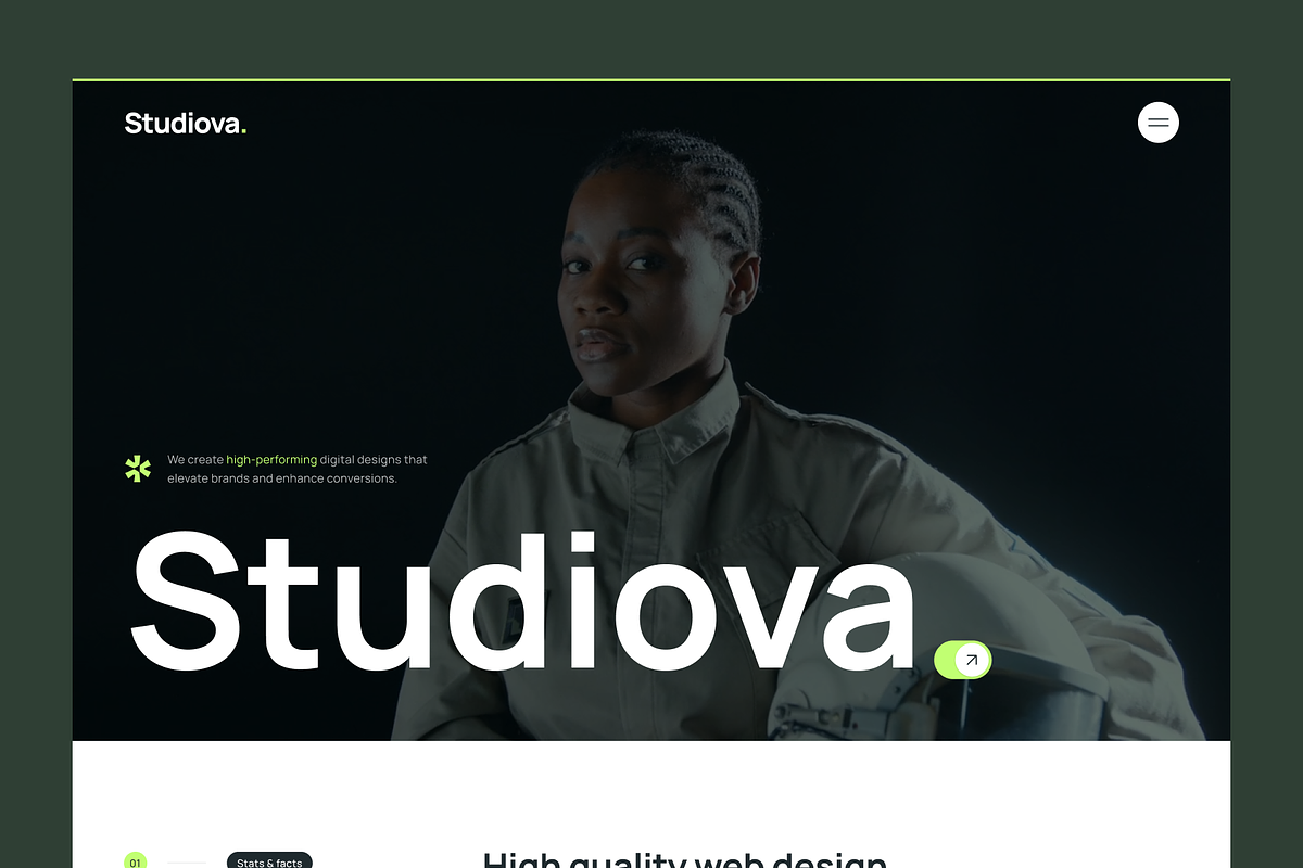 Studiova Agency Framer Template preview 2