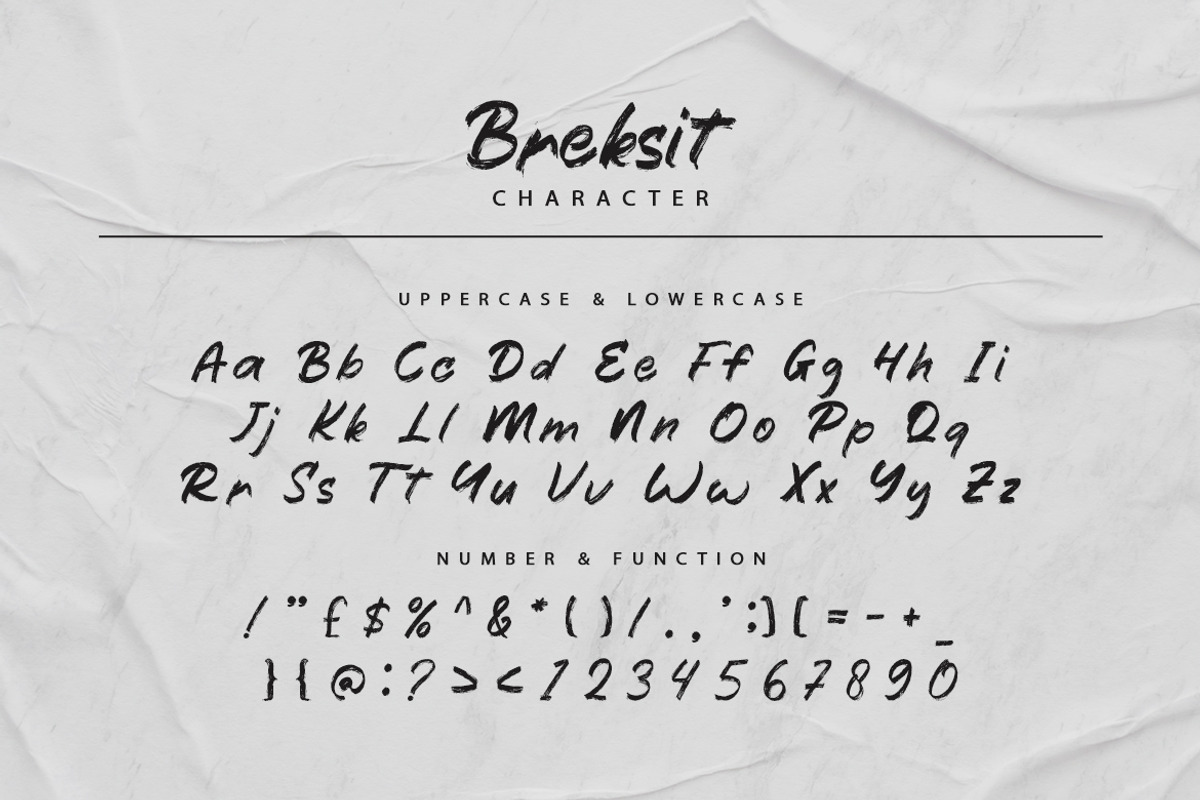 Breksit, a Font by kerismaker (Photo 2 of 10)