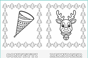 Kids Winter Holidays Coloring Pages, a Seasonal Illustration by Nuvame Arts & Designs (Thumbnail 4 of 14)