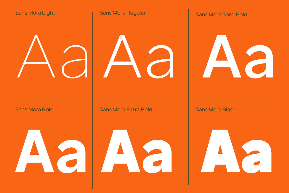 Sans Mora, a Sans Serif Font by Portion.Labs (Photo 4 of 14)