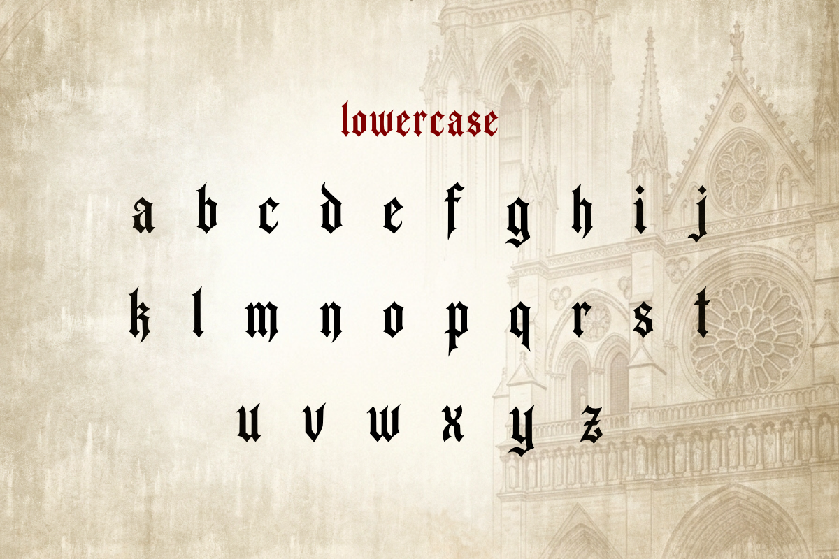 Ironclad Gothic Blackletter, a Blackletter Font by AN Productions (Photo 3 of 4)