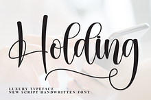 Holding | Script Font