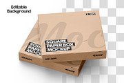 Kraft Square Box Mockup, a Packaging Mockup by Ram Studio (Thumbnail 14 of 14)