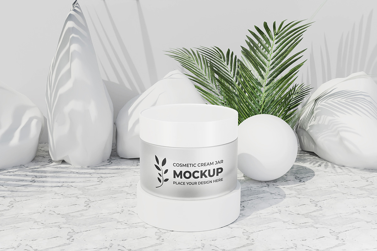 Cosmetic Cream Jar Mockup, a Product Mockup by MrLetters (Photo 5 of 5)