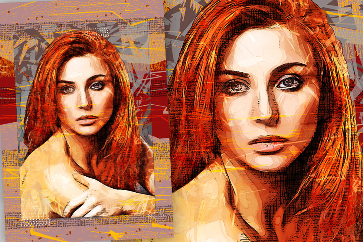 Modern Illustration Photoshop Action, an Action Add-On by GorynArt (Photo 18 of 21)