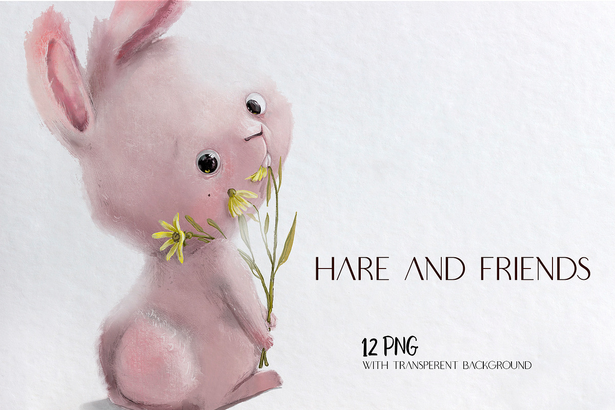 Hare and Friends, an Animal Illustration by Eve Farb (Photo 2 of 3)