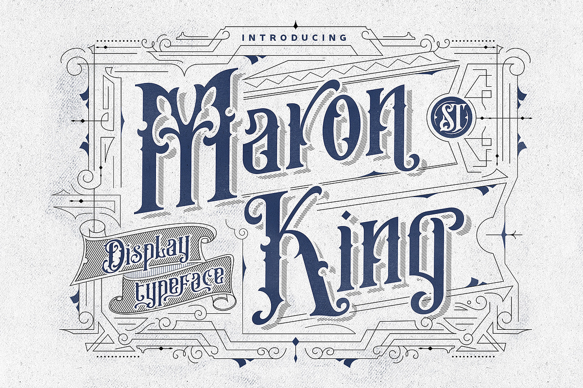 Maron King  | Victorian Display Font, a Serif Font by StoricType (Photo 1 of 12)