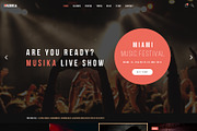 Musika - Music Band WP Theme, a WordPress Template by TemPlaza (Thumbnail 4 of 5)