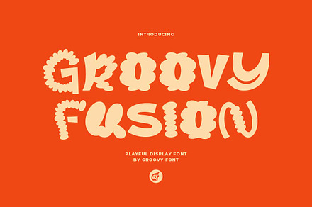 Groovy Fusion - Playful Display Font, a Handwritten Font by GroovyFontCo