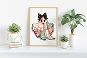Patchwork Ghost Png, an Illustration by Craft Nest (Thumbnail 5 of 6)