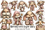Whimsical Easter Gingham Bunny Clipa, an Illustration by OK Design (Thumbnail 1 of 6)