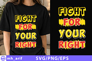 Fight For Your Right T-Shirt Design, a Seasonal Illustration by mh_arif (Thumbnail 1 of 3)