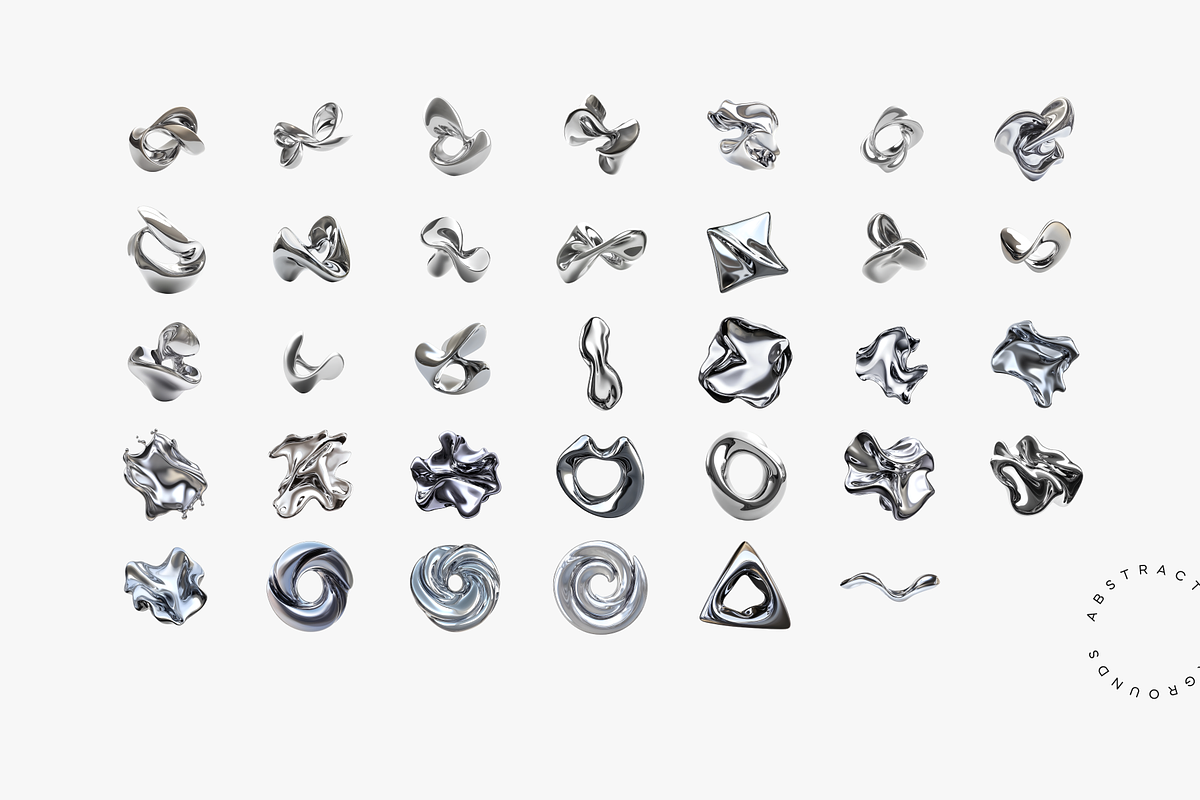 Futuristic Shapes | PNG Objects Pack, an Object Graphic by Lumeno (Photo 5 of 8)