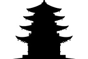 Pagoda Temple Silhouette, an Object Graphic by Creativeshirt (Thumbnail 4 of 20)