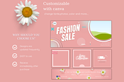Website banner templates Rose, a Landing Page Template by Meoww_Design (Thumbnail 5 of 7)