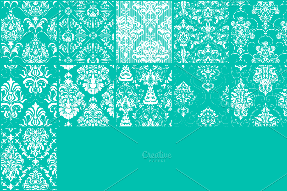 56 Damask Pattern Tiles preview 5