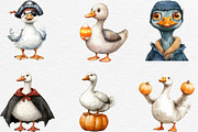 Funny Halloween Silly Goose Clipart, an Illustration by Black Bird Studio (Thumbnail 4 of 6)
