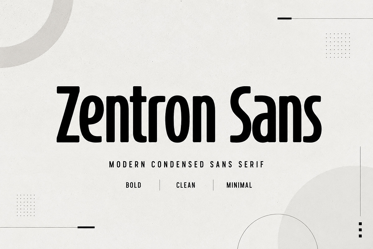 Zentron Sans, a Sans Serif Font by Wow Magic (Photo 1 of 5)