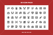 Multimedia icons, an Outline Icon by Wencory (Thumbnail 1 of 2)