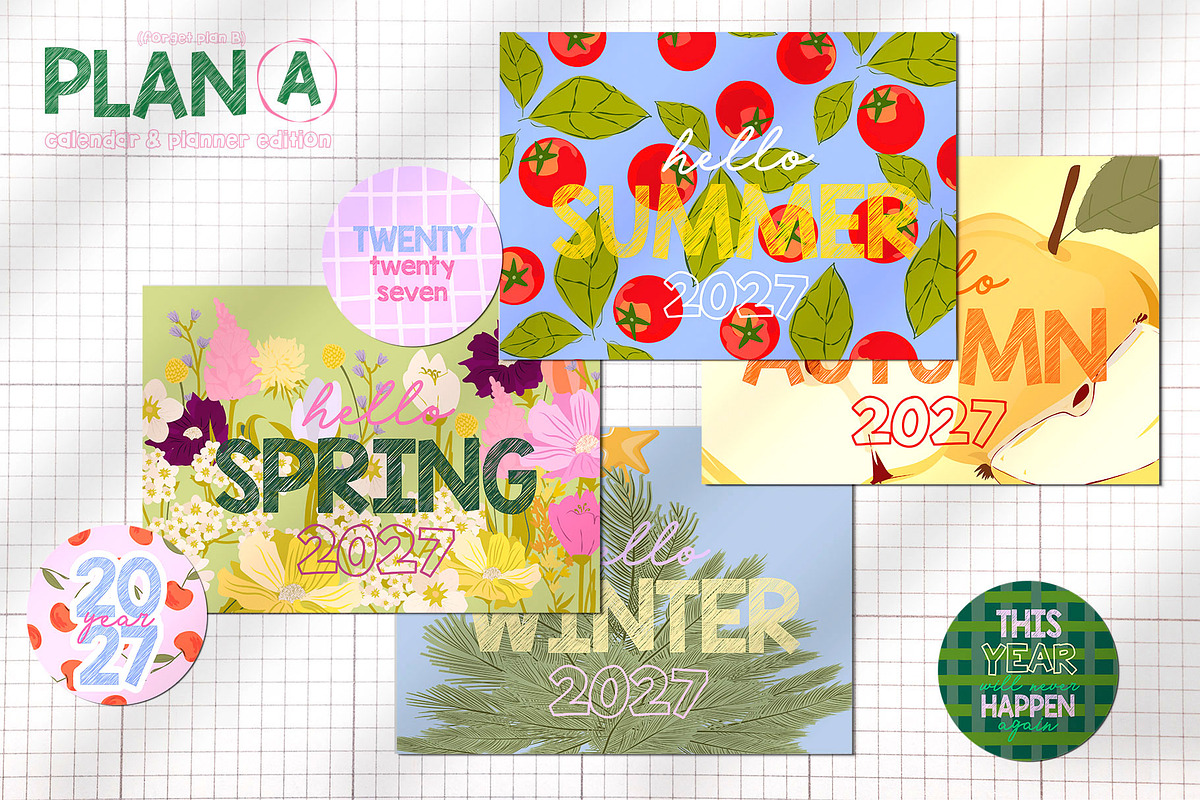 2027 Plan A. Calendar & Planners, a Decorative Illustration by Mio Buono (Photo 11 of 13)