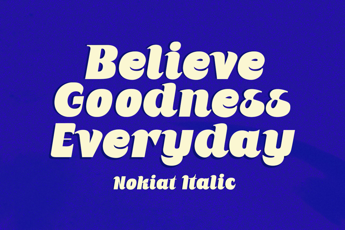 Nokiat Blastina, a Font by Fontastic (Photo 12 of 14)