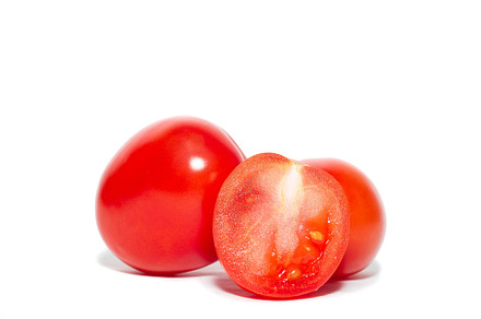 red tomato isolated on white backgro, a Food & Drink Photo by AlexBush