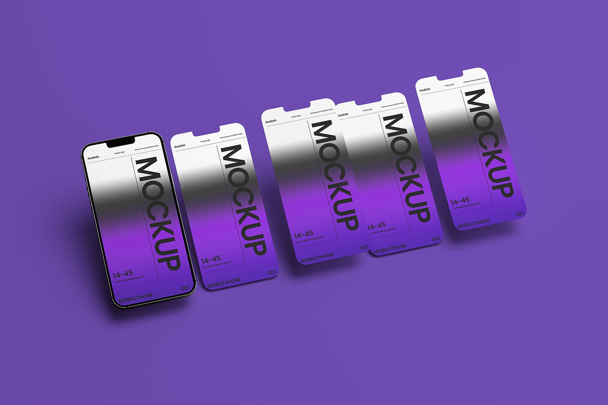 10 psd Multiscreen Iphone Mockup, an iPhone Mockup by East Gallery (Photo 2 of 10)