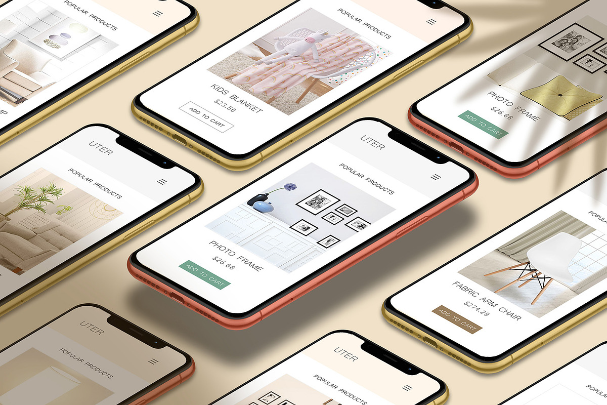 Realistic 3D iPhone Mock-Up Bundle 4, an iPhone Mockup by Graphicsworld125 (Photo 7 of 16)