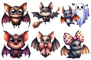 Funny Quirky Halloween Bats Clipart, an Illustration by Pixels.Craft (Thumbnail 6 of 6)